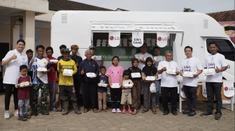 LG Lebaran Sehat Hadir di Pasirlangu, Bangkitkan Harapan Warga Pascabencana