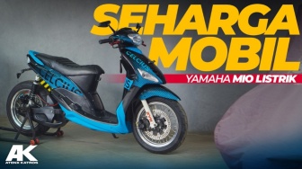 Atenx Katros Ubah Mio 2003 Jadi Motor Listrik, Tenaga Setara Motor 400 cc!