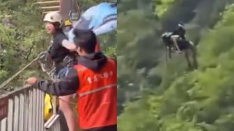 Video Detik-Detik Mencekam, Perempuan Meninggal Dunia Usai Jatuh dari Flying Fox