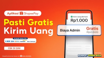 Aplikasi ShopeePay Perkenalkan Kampanye Terbaru Pasti Gratis Kirim Uang ke Bank dan E-Wallet