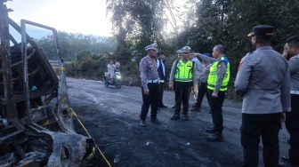 Polisi Sebut Sopir Bus ALS Sempat Ambil Jalur Kanan Sebelum Tabrakan Maut di Muratara