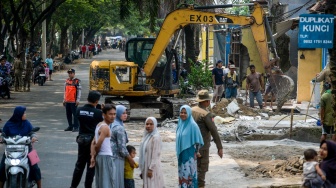 Normalisasi Drainase Pasar Kemis, 261 Bangunan Liar Ditertibkan