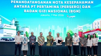 Pertamina - Badan Gizi Nasional Bersinergi Menjadikan Minyak Jelantah sebagai Bahan Bakar Pesawat
