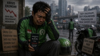 Tangisan Driver Ojol Penghasilannya Turun Drastis, Dulu Bisa Rp300 Ribu Per Hari, Sekarang Sulit