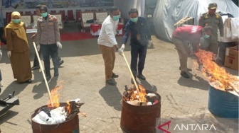 Kejari Kota Malang Hancurkan Barang Bukti Kejahatan Senilai Miliaran Rupiah