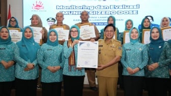 Staf Ahli TP PKK Yane Ardian Pantau Intervensi Imunisasi Zero Dose di Lampung