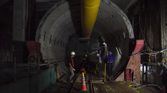 Pembangunan MRT Bundaran HI-Kota Tua Hampir 60 Persen Rampung