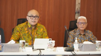 Penandatangana MoU PT Biro Klasifikasi Indonesia (BKI) dan PT Mutuagung Lestari untuk menjajaki kerja sama di bidang jasa Testing, Inspection, Certification, and Consultation (TICC) di Jakarta, Selasa (12/5/2026). [Handout]