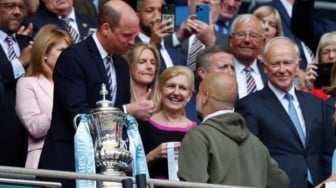 Dua Kata Pangeran William Usai Pep Guardiola Bawa Manchester City Juara Piala FA