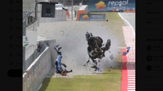 Kronologi Motor Alex Marquez Hancur di MotoGP Catalunya, Patah Tulang Berujung Operasi Instan