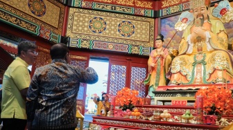 Resmikan Kelenteng Tian Fu Gong di PIK, Pramono Anung Singgung Dewa Jodoh hingga Edukasi Budaya