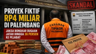 Skandal Proyek Fiktif Rp4 Miliar di Palembang: Jaksa Bongkar Dugaan Jatah 36 Persen untuk Pejabat