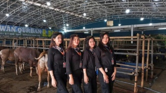 Beli Hewan Kurban di Depok Dilayani SPG ala Pramugari, Pembelinya Ada yang dari Luar Negeri