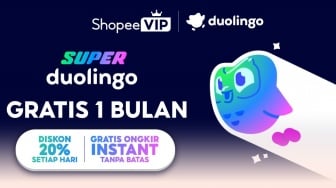 ShopeeVIP Gandeng Duolingo, Bikin Belanja Lebih Hemat & Upgrade Diri Lebih Menyenangkan