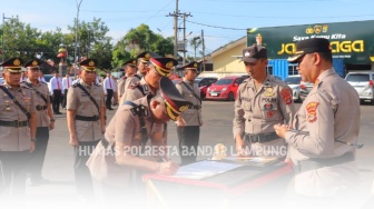 Gerbong Mutasi Polresta Bandar Lampung Resmi Bergerak, Siapa Saja Kapolsek Baru?
