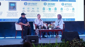 Sesi Talkshow Inspiratif Kolaborasi Bank Indonesia dalam gelaran Jateng Media Summit 2026 di Semarang, Jawa Tengah, Kamis (21/5/2026). [Dok Jateng Media Summit] 
