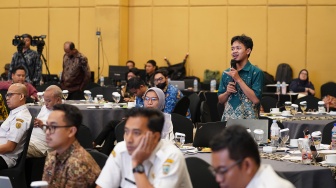 Suasana pada Sesi workshop "Teknik Produksi Konten Komunikasi Digital Pemerintah Daerah' dalam gelaran Jateng Media Summit 2026 di Semarang, Jawa Tengah, Rabu (20/5/2026). [Dok Jateng Media Summit] 
