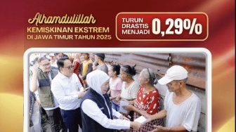 Kemiskinan Ekstrem Jatim Tersisa 0,29%, Gubernur Khofifah: Bukti Intervensi Kesejahteraan Masyarakat