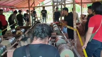 Ada Tambang Emas di Pegunungan Gowa, Begini Penampakannya Saat Digerebek Polisi
