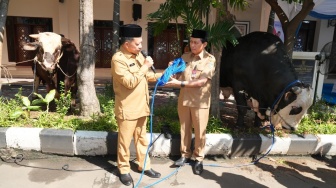 Mendagri Serahkan Hewan Kurban Kemendagri dan BNPP, Bentuk Kepedulian Sosial Kepada Masyarakat