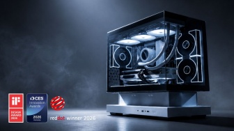 darkFlash Pamer Teknologi PC Gaming Futuristik, Ada Casing Floating dan Pendingin OLED 2K