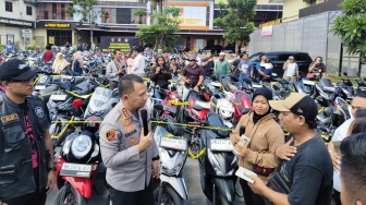 8 Gudang Penampungan Motor di Medan Digerebek, 136 Kendaraan Diamankan