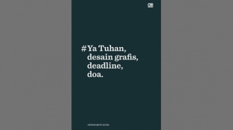 Buku Ya Tuhan, Desain Grafis, Deadline, Doa: Curhat Absurd Pekerja Kreatif