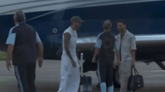 Lionel Messi Mendarat dengan Jet Pribadi, Argentina Langsung Tancap Gas di Piala Dunia 2026