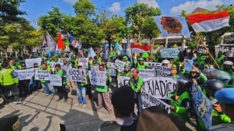 Ratusan Driver Gojek Yogyakarta Turun ke Jalan, Loyalitas pada Sosok yang Dianggap Mengubah Nasib