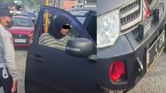 Pengendara Pajero Nekat Terobos Proyek Jalan Aroepala, Ngaku Aparat Saat Ditegur Petugas