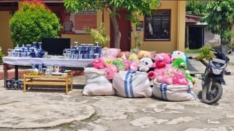 Rumah Ditinggal Pemilik di Simalungun Dibobol Maling, Ratusan Guci hingga Televisi Ludes