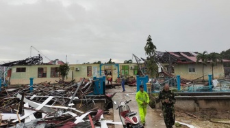 Angin Puting Beliung Hancurkan Sekolah, Bikin Listrik Padam di Bengkalis