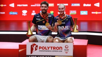 Hattrick Gelar di Asia! Christiansen/Boje Nangis Haru Usai Rajai Indonesia Open 2026
