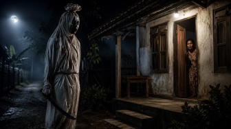 Heboh Teror 'Pocong Begal' di Solok, Polisi Bilang Hoaks