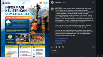 Tower Roboh, 5 Wilayah di Sumut Kena Pemadaman Listrik, PLN Cuma Minta Maaf