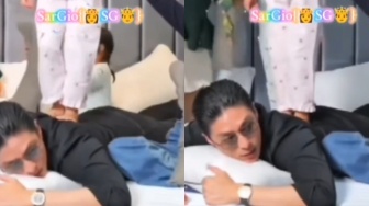 Viral Thania Injak Punggung Pacar Sarwendah Bak Memijat Saat Live, Netizen: Kasihan Anak Ruben Onsu