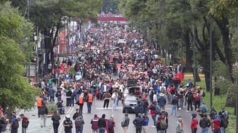 48 Jam Jelang Piala Dunia 2026, Ribuan Demonstran Kepung Stadion Azteca