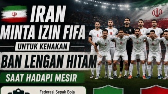 Piala Dunia 2026: Iran Ajukan Izin Khusus ke FIFA Pakai Ban Lengan Hitam Kontra Mesir, Apa Artinya?