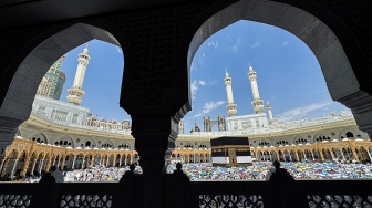 Jamaah haji dari berbagai negara melaksanakan Tawaf Wada mengelilingi Kabah, Masjidil Haram, Makkah, Arab Saudi, Selasa (9/6/2026). [ANTARA FOTO/Citro Atmoko/sgd/nym]