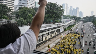 Aksi di Jantung Ibu Kota, Mahasiswa Desak Pemerintah Dengarkan Aspirasi Rakyat
