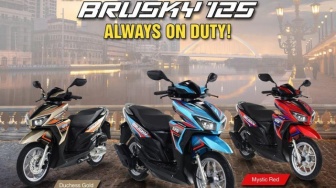 Sekilas Mirip Vario, Brusky 125 Jadi Skutik Pertama Kawasaki di Indonesia