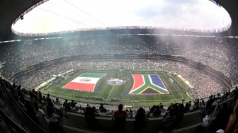 Suasana jelang laga pembuka Grup A Piala Dunia 2026 antara Tim Nasional Meksiko melawan Tim Nasional Afrika Selatan di Stadion Azteca, Mexico City, Meksiko, Kamis (11/6/2026). [ANTARA FOTO/Aditya Pradana Putra/sgd]