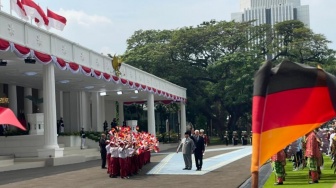 Tiba di Istana Merdeka, Dua Kali Mata Presiden Jerman Frank-Walter Terpukau Tarian Tradisional
