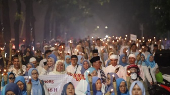 Semarak Tahun Baru Islam di Cibinong, Ribuan Warga Ikuti Pawai Obor 1 Muharram 1448 H