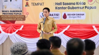 Wamendagri Wiyagus Apresiasi Pengobatan Gratis dan Donor Darah oleh Pemprov Papua