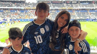 Lionel Messi Cetak Sejarah di Piala Dunia, Antonela Roccuzzo: Aku Mencintaimu