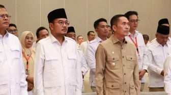 Di Tengah Ramai Desakan Tes Urine, Prima Salam Kembali Muncul di Acara Gerindra