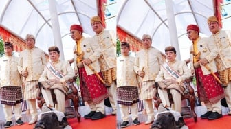 Ritual Menginjak Kepala Kerbau Jadi Sorotan, Ini Makna Prosesi Adat yang Dijalani Jokowi di Lampung