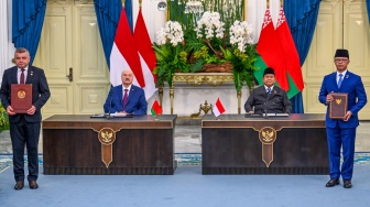 Terima Presiden Lukashenko, Prabowo Resmikan Roadmap Kerja Sama Indonesia-Belarus