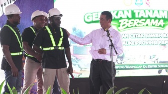 Bulog Dukung Gerakan Tanam Padi Serentak di Kawasan Cetak Sawah Merauke